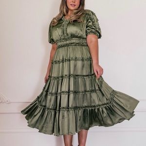 JessaKae Olive Liz Dress NWT fits like Large (see description)